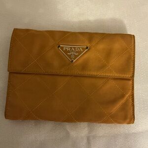 Prada Quilted Orange wallet